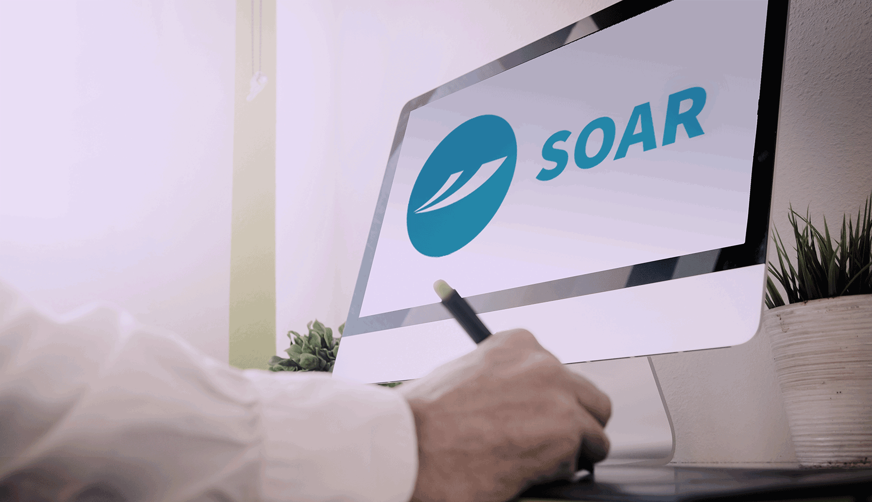 Monitor showing SOAR web development